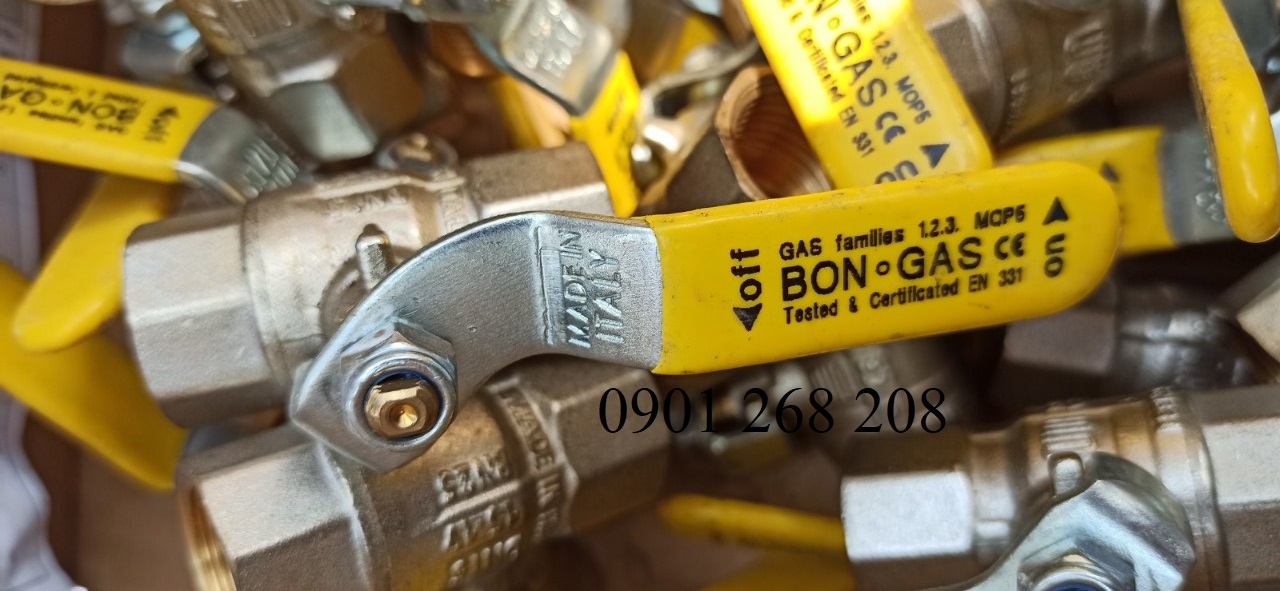 van bi ren bằng đồng mạ crom BON GAS Italian